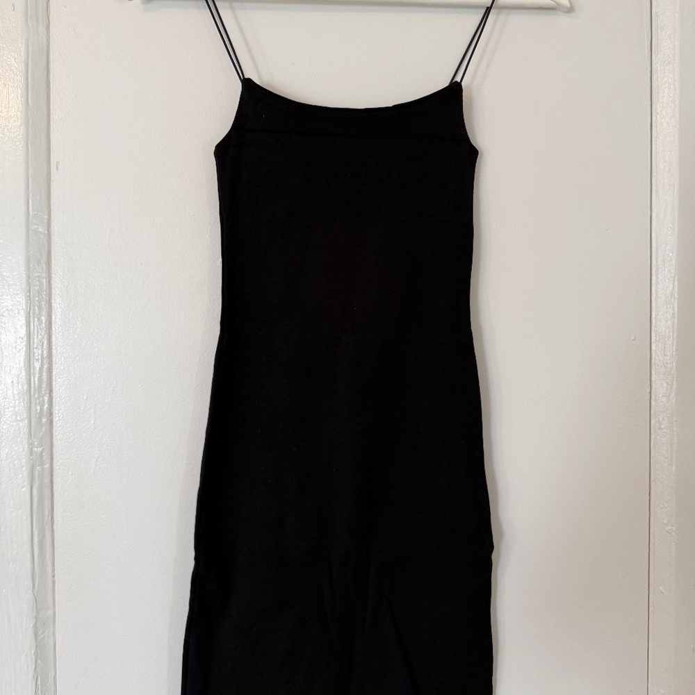 Zara fitted black dress